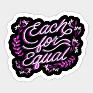 International Womens Day March 8Th 2020 Each For Equal Raglan Sticker